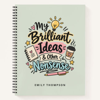 Meine brillanten Ideen und anderer Unsinn Lustiges Notizbuch