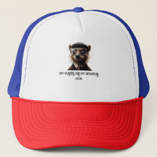 Meine Brille ist mein Signaturbild Truckerkappe