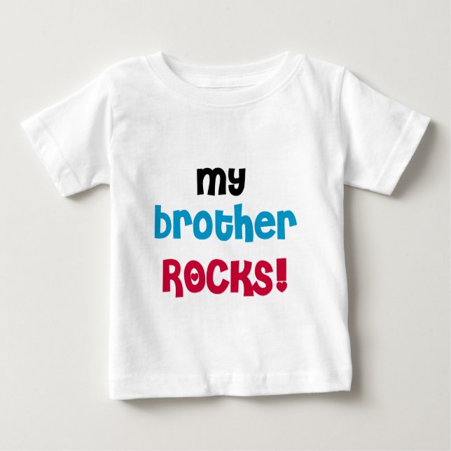 Meine Bruder Rocks Baby T-shirt (Vorderseite)