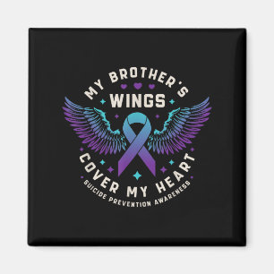 Meine Brüder Wings decken meine Herz-Suizidprävent Magnet