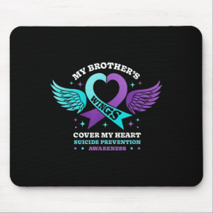 Meine Brüder Wings decken meine Herz-Suizidprävent Mousepad