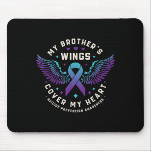 Meine Brüder Wings decken meine Herz-Suizidprävent Mousepad