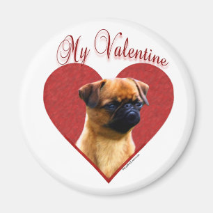 Meine Brüssel Griffon Valentine Magnet