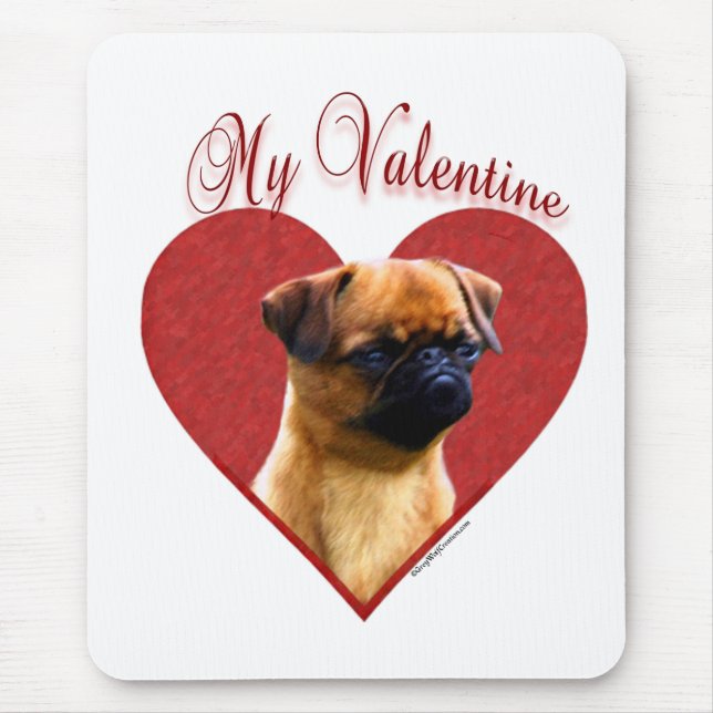 Meine Brüssel Griffon Valentine Mousepad (Vorne)