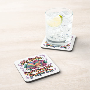 Meine Bücher beurteilen mich nicht... Getränkeuntersetzer