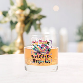 Meine Bücher beurteilen mich nicht... Whiskyglas