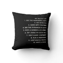 MEINE BUCKET LISTE! Personalisierter Kissen