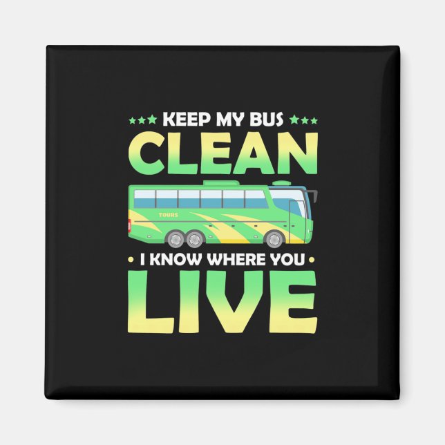 Meine Busreinigung behalten Magnet (Vorne)