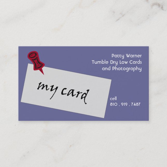 Meine Carrd Visitenkarte (Vorderseite)