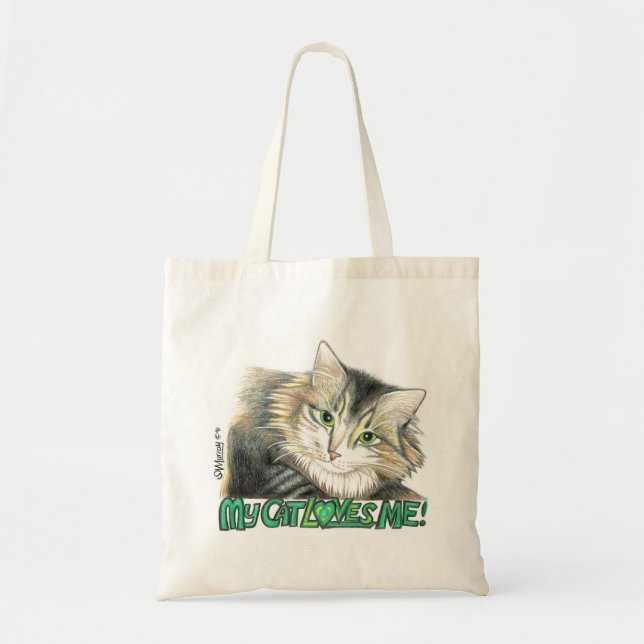 MEINE CAT-LIEBEN ICH Copyright SylviART Tasche (Vorne)
