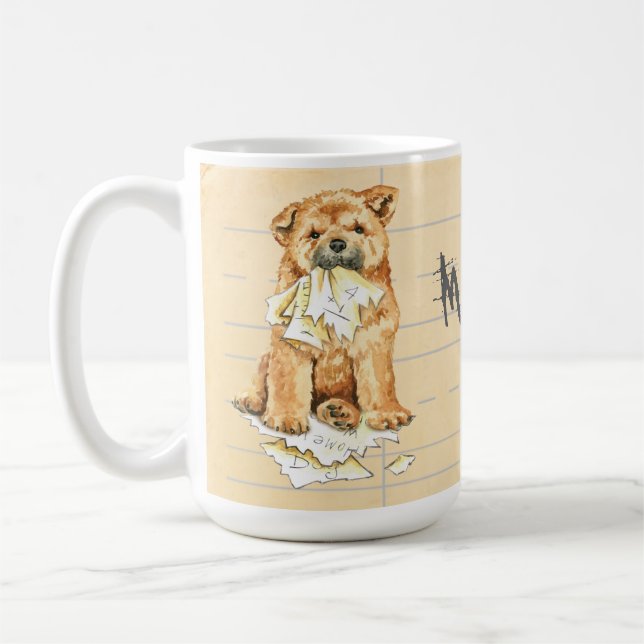 Meine Chow Ate meine Hausaufgaben Tasse (Links)