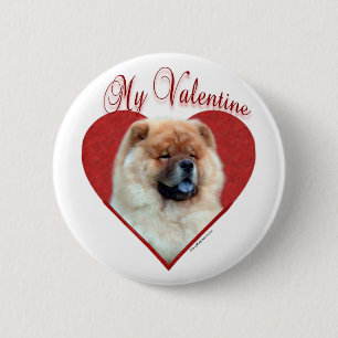 Meine Chow Chow Valentine Button