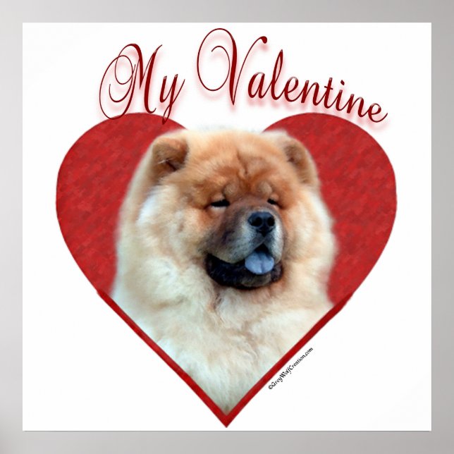 Meine Chow Chow Valentine Poster (Vorne)