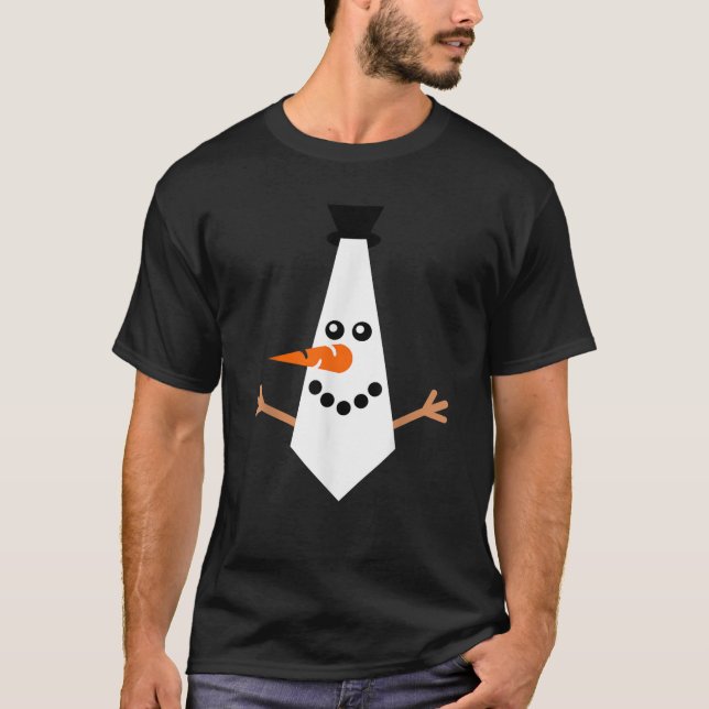 MEINE CHRISTMAS KRAWATTE Pajama Xmas Funny Snowman T-Shirt (Vorderseite)