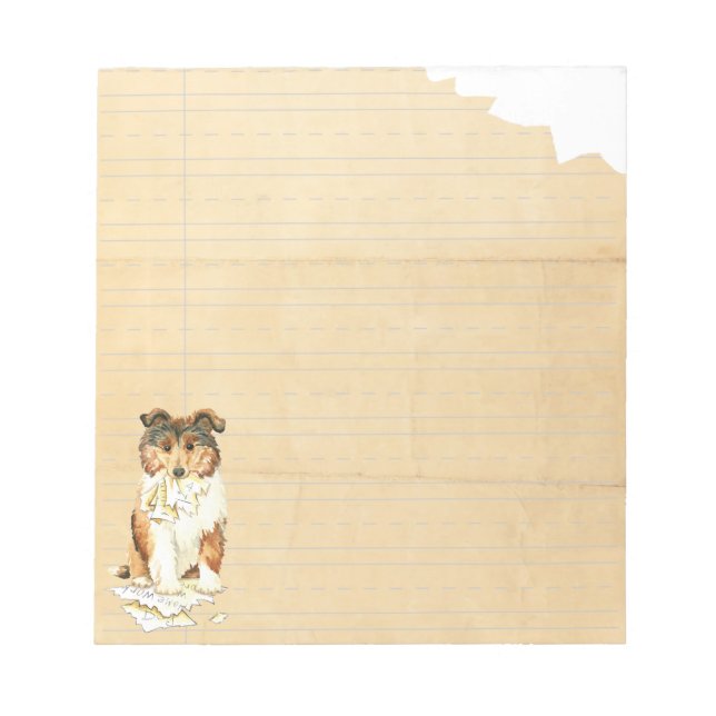 Meine Collie Ate Meine Hausaufgaben Notizblock (Vorderseite)