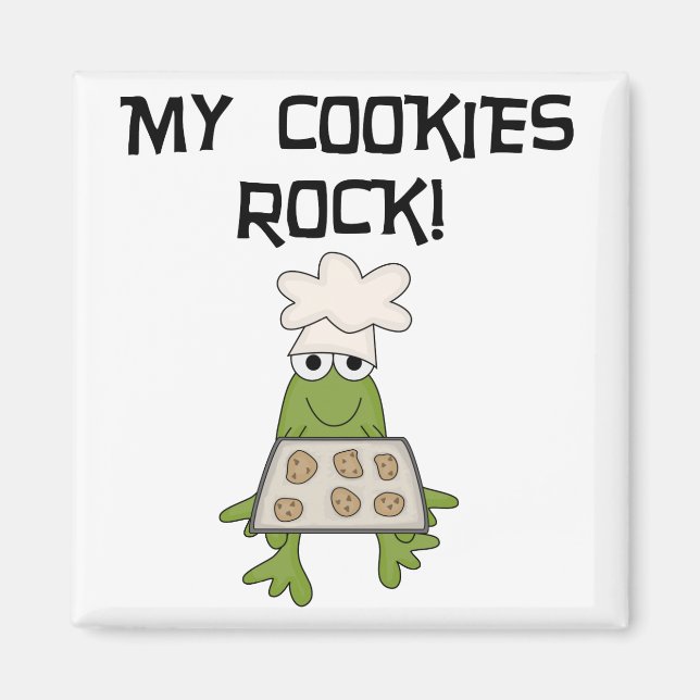 Meine Cookies Rock Tshirts und Geschenke Magnet (Vorne)