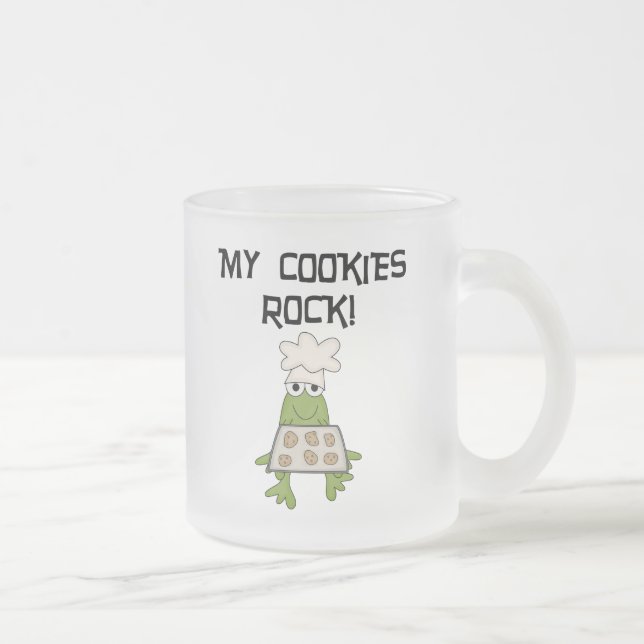 Meine Cookies Rock Tshirts und Geschenke Mattglastasse (Rechts)