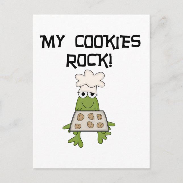 Meine Cookies Rock Tshirts und Geschenke Postkarte (Vorderseite)