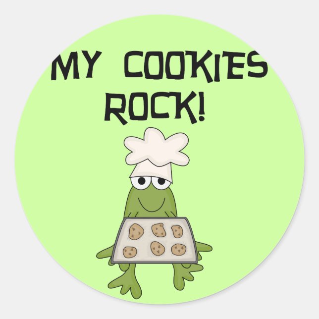 Meine Cookies Rock Tshirts und Geschenke Runder Aufkleber (Vorderseite)