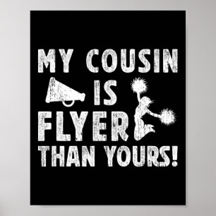 Meine Cousine ist Flyer Cheer Cousine eines Cheerl Poster