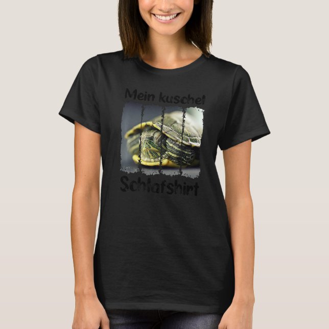 Meine Cuddle Sleep Turtle Tortoise Land Turtle T-Shirt (Vorderseite)