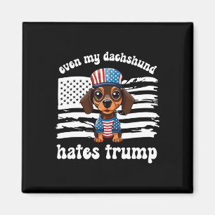Meine Dackel hasst Trump Dogs Kamala Harris Vote Magnet