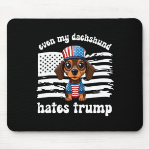Meine Dackel hasst Trump Dogs Kamala Harris Vote Mousepad