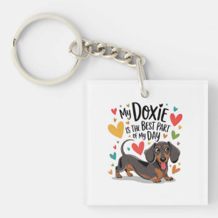 Meine Dackel ist der beste Teil meines Tages Schlüsselanhänger