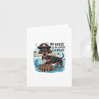 Meine Dackel ist der Niedlichste Co-Pilot Einladung