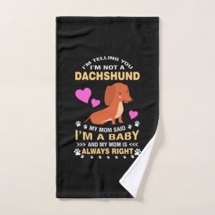 Meine Dackel ist mein Baby Handtuch