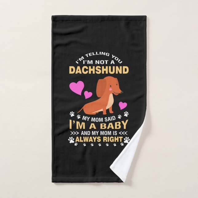 Meine Dackel ist mein Baby Handtuch (Handtuch)