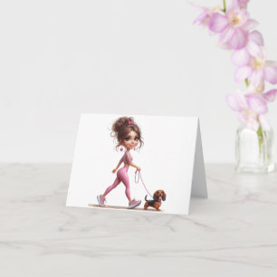 Meine Dackel laufen Karte