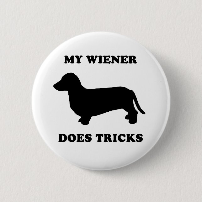 Meine Dackel tut Tricks Button (Vorderseite)