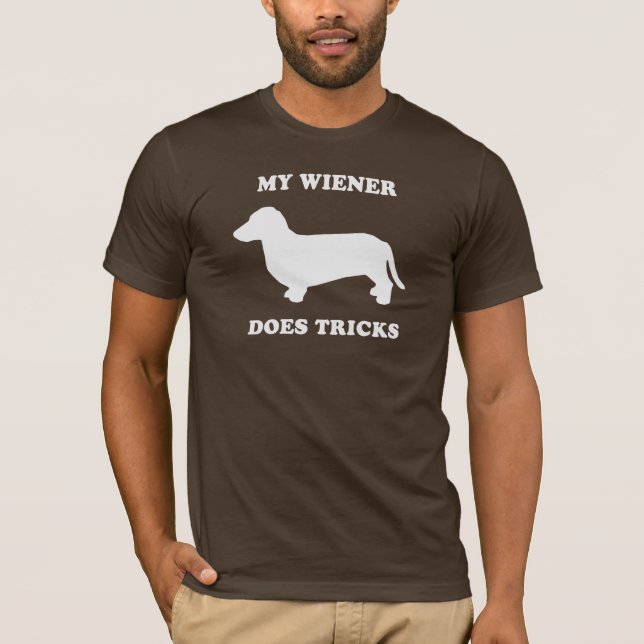 Meine Dackel tut Tricks T-Shirt (Vorderseite)