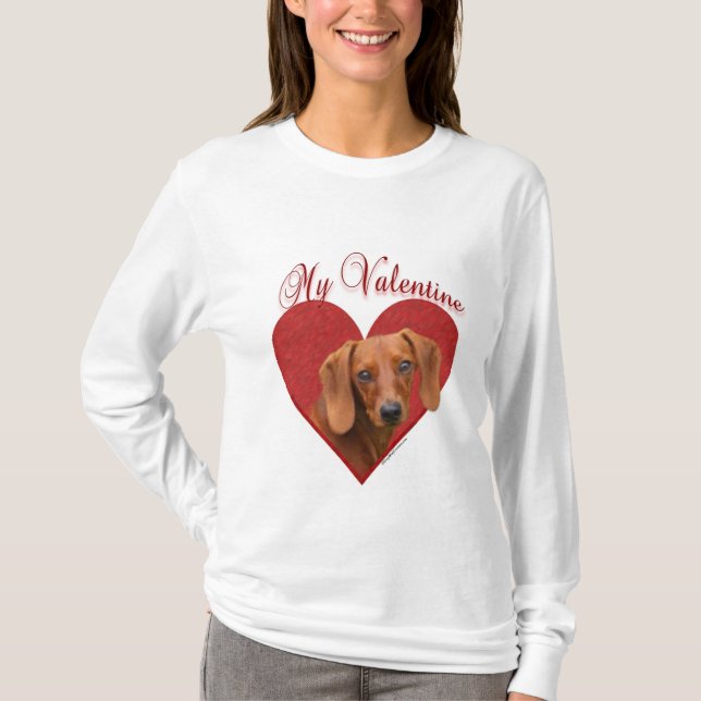 Meine Dackel Valentine T-Shirt (Vorderseite)
