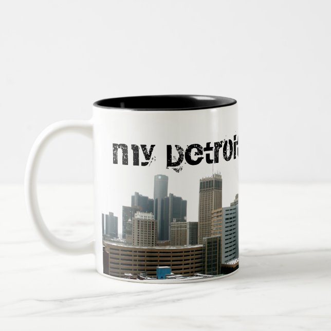 Meine Detroit-Tasse Zweifarbige Tasse (Links)