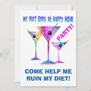 Meine Diät endet beim Happy Hour! Einladung