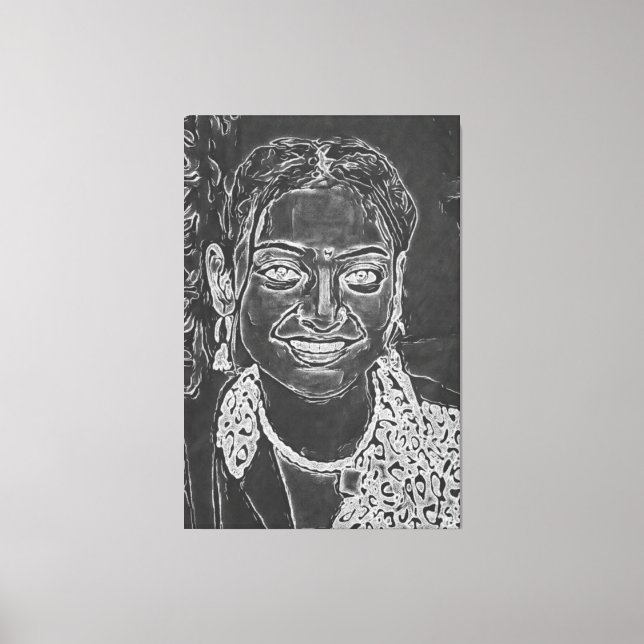 Meine digitale Kunstpinsel Leinwanddruck (Vorderseite)