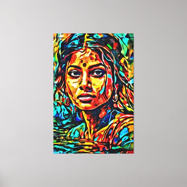 Meine digitale Kunstpinsel Leinwanddruck (Vorderseite)