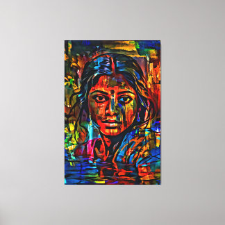 Meine digitale Kunstpinsel Leinwanddruck