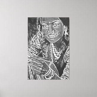 Meine digitale Kunstpinsel Leinwanddruck