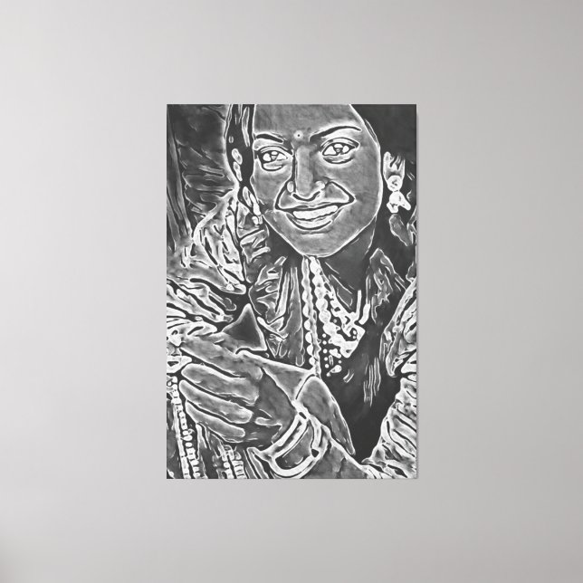 Meine digitale Kunstpinsel Leinwanddruck (Vorderseite)
