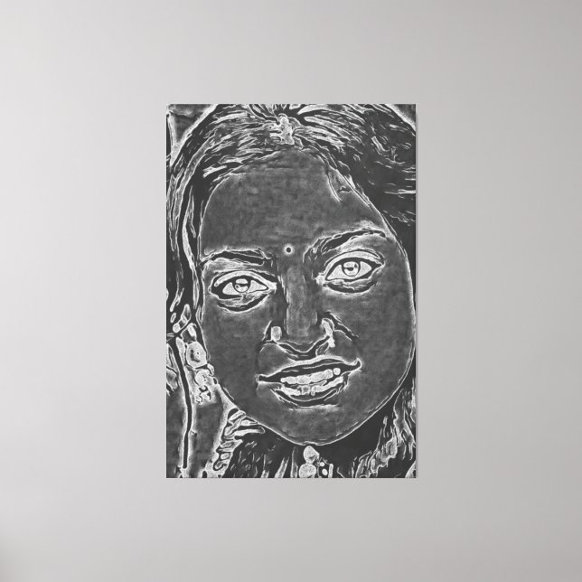 Meine digitale Kunstpinsel Leinwanddruck (Vorderseite)