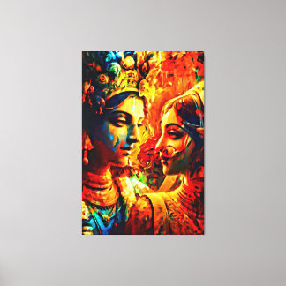 Meine digitale Kunstpinsel Leinwanddruck