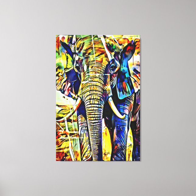 Meine digitale Kunstpinsel Leinwanddruck (Vorderseite)