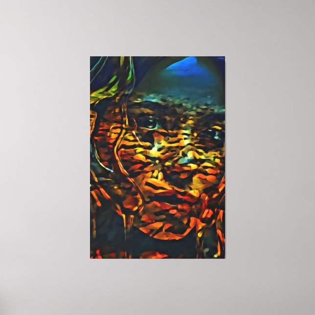 Meine digitale Kunstpinsel Leinwanddruck (Vorderseite)