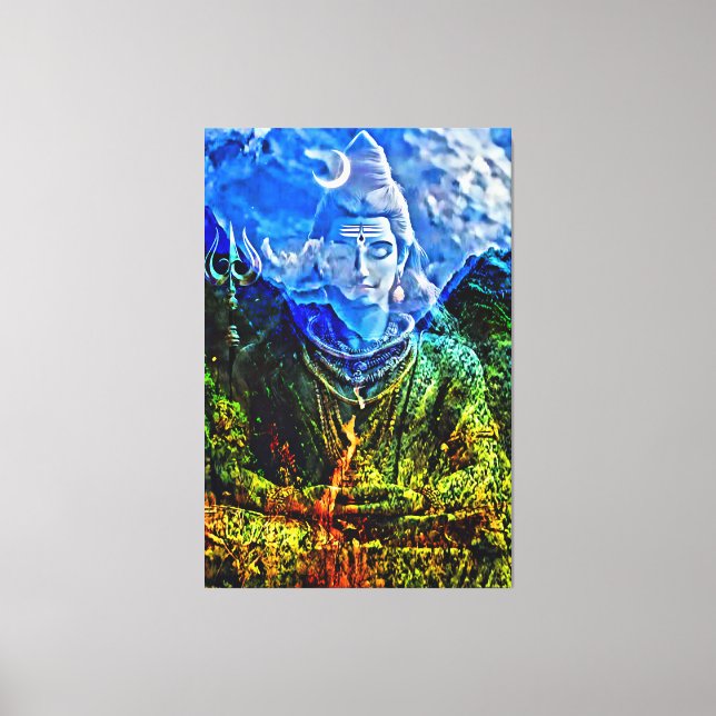 Meine digitale Kunstpinsel Leinwanddruck (Vorderseite)