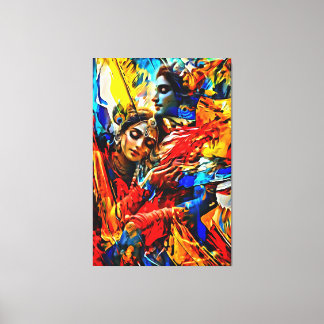 Meine digitale Kunstpinsel Leinwanddruck