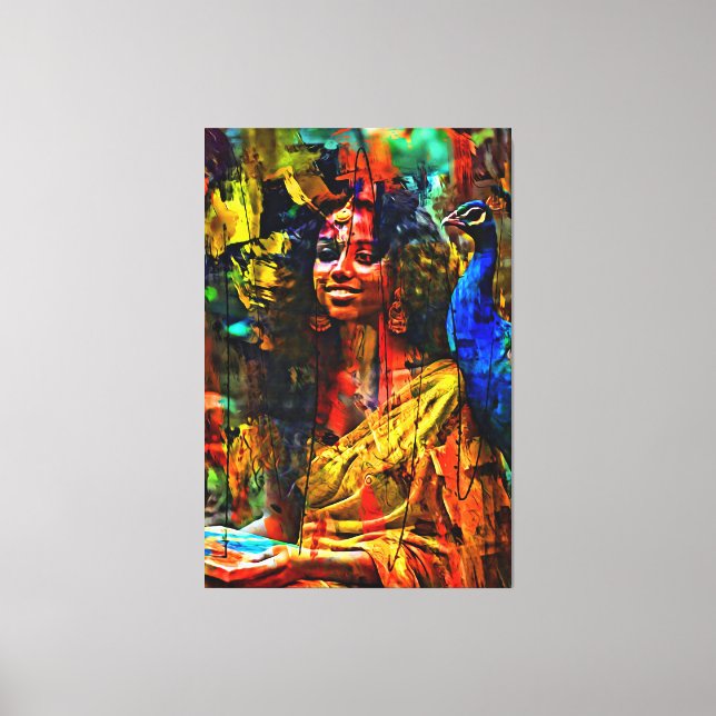 Meine digitale Kunstpinsel Leinwanddruck (Vorderseite)