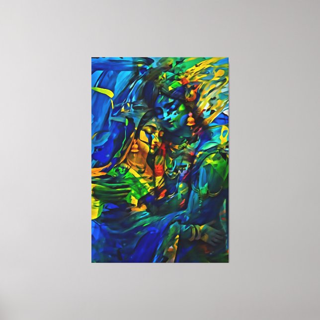 Meine digitale Kunstpinsel Leinwanddruck (Vorderseite)